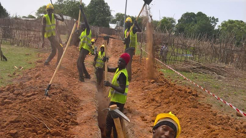 Африка Габон проекты оптик кабель сатып алу корпусын күмде