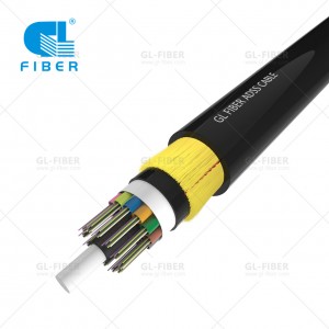 Câble fibre ADSS G652D à 288 cœurs pour une portée de 1 000 m de long