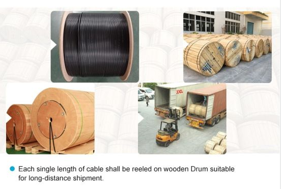 Como protexer os cables ADSS durante o transporte e a construción?