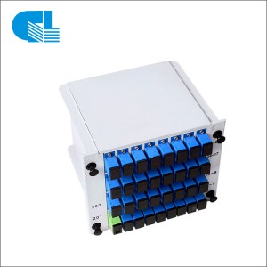 Répartiteur PLC de carte/cassette à fibre optique 1xN 2xN