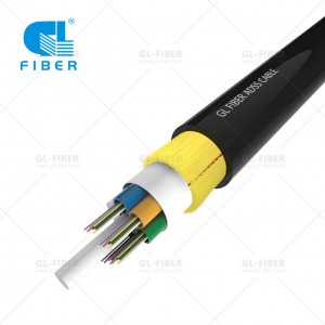 24 Core Single Mode 9/125 G652D ADSS Fiber Cable Untuk Rentang 100m