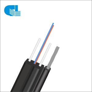 Cable de bajada FTTH para exteriores con alambre de acero trenzado