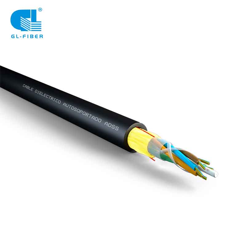 Cable de fibra óptica ADSS Los tiv thaiv kev taug qab