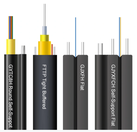 Основният типичен дизайн на FTTH падащ кабел и строителни предпазни мерки