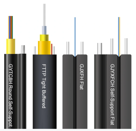 การออกแบบทั่วไปหลักของสายเคเบิลหล่น FTTH และข้อควรระวังในการก่อสร้าง