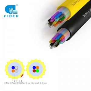 Cable de fibra EPFU soplado por aire - G652.D, OM3 e OM4