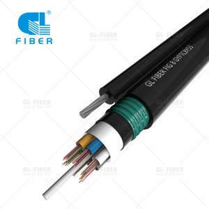 GYFTC8Y53 Self-Supporting Aerial Loose Tube ပုံ 8 Fiber Optic Cable