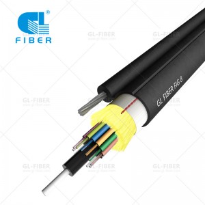 GYFTC8A Aerial Hunan-gynhaliol Cebl Ffibr Optegol Armored