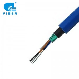 MGTSV Mining Fiber Optic Cable 2-24 Fibers Single Mode Flame-retardant