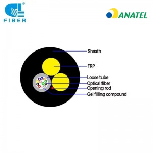 Cabo de Fibra Optica ASU120-12 Fo