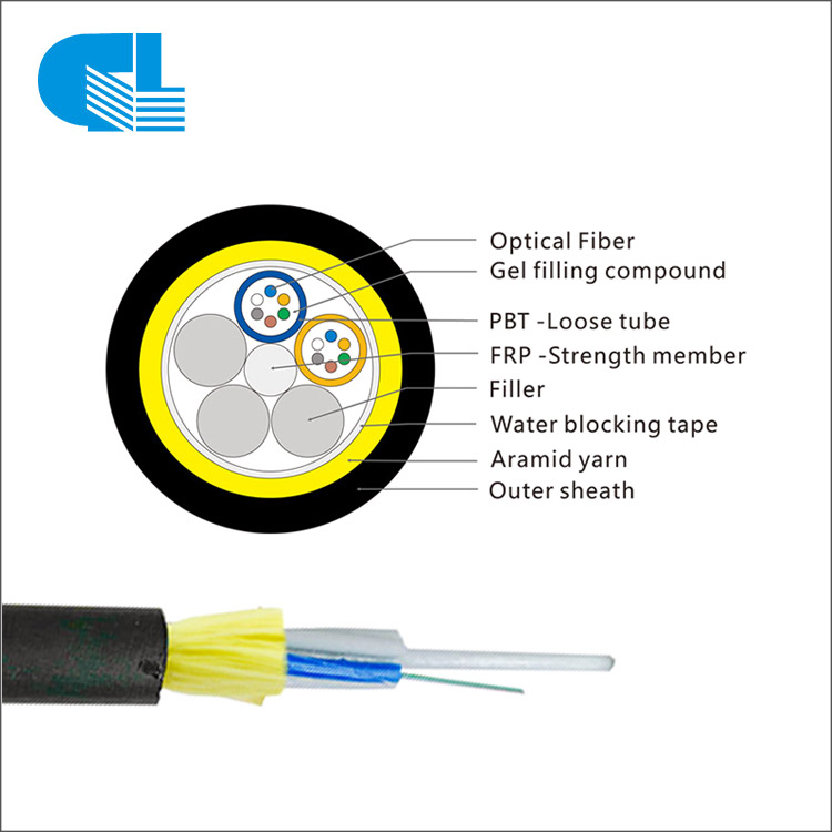 12 Core Aerial ADSS Cable All-Dielectric Self-Supporting Single Layer Fibra Optica ADSS