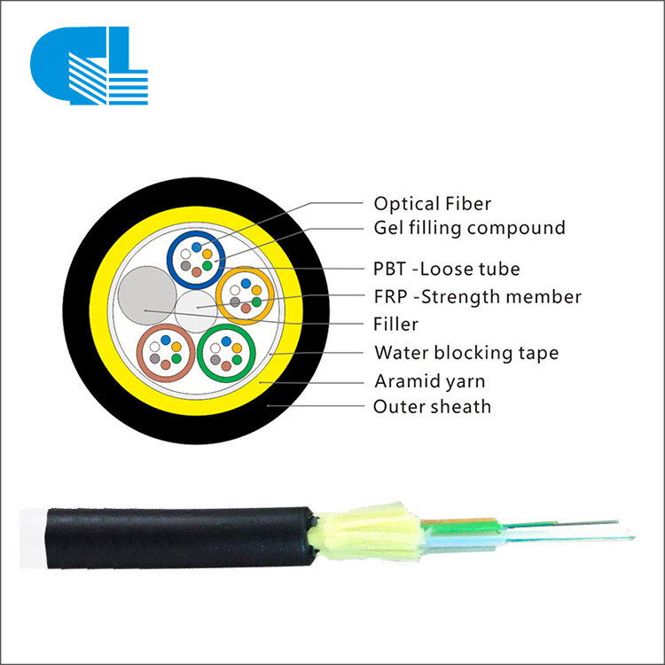 24 Core Aerial ADSS Cable Sosona tokana All-Dielectric Self-manohana ADSS Optical Cable