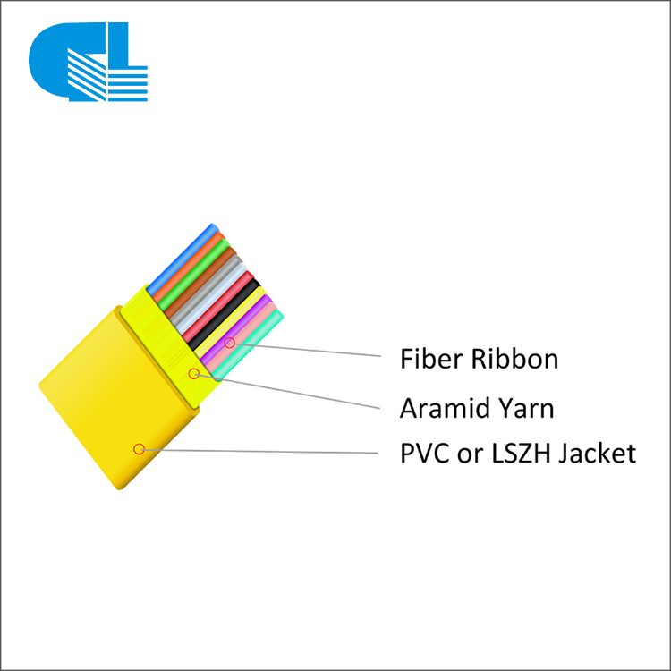 GJDFBV Indoor Flat Ribbon Fiber Optic Cable